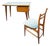 Mid-Century Italian Desk and Chair with Suspended Bookcase in the style of Gio Ponti, 1950, Set of 3 For Sale