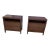 Modern Style Alder Nightstands in Walnut Finish - a Pair For Sale