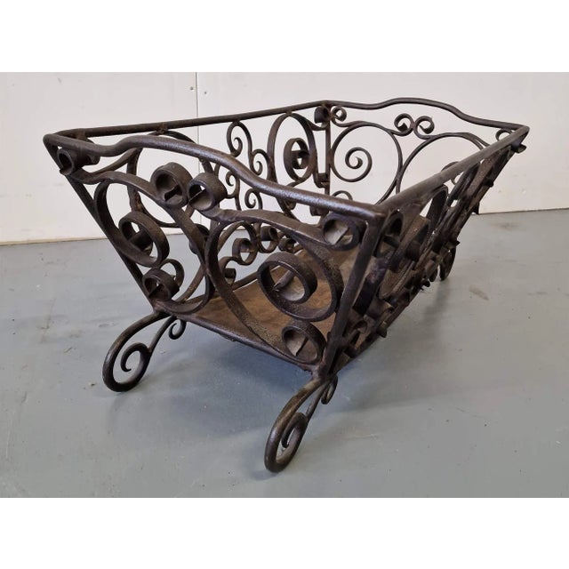 Metal Basket for Firewood For Sale - Image 3 of 7