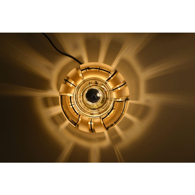 Tessere Ambra Murano Glass Table Lamps by Barovier & Toso, 1950s, Set of 2 For Sale - Image 6 of 9
