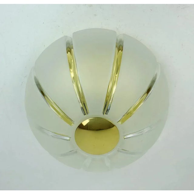 Model A507 Ceiling Lamp in Glass and Brass from Limburg For Sale - Image 6 of 11