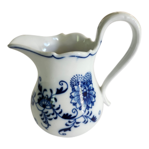Antique Carl Teichert Meissen Blue Onion Pattern Cream/Milk Pitcher