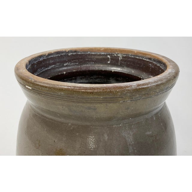 Ceramic Antique Early American Oversized Stoneware Crock For Sale - Image 7 of 7