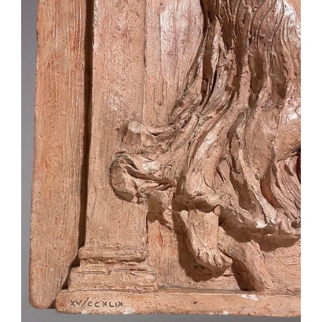 Late 20th Century Limited‑Edition Renoir/Guino Terra Cotta Relief — “Dancer With Tambourine,” Coa Included For Sale - Image 4 of 8