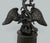 Glass Antique Pair Regency Bronze Crystal Lustres Candlesticks Candelabra Eagles Prisms For Sale - Image 7 of 15
