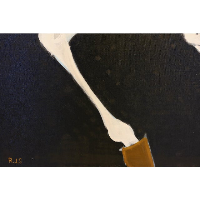 Large Contemporary Equestrian Portrait. Horse Oil Painting For Sale - Image 10 of 13