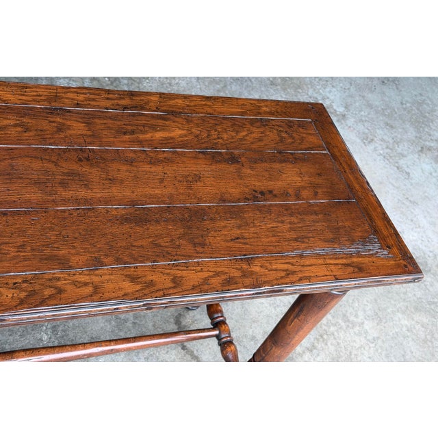 Chaddock Guy Chaddock Melrose Collection Country English Plank-Top Console Table For Sale - Image 4 of 12
