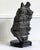 Rare Chinese Antique Black and White Lingbi Scholar Stone on Display Stand For Sale - Image 17 of 18