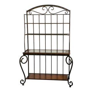 20th Century Industrial Iron Baker’s Rack For Sale