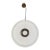 Mid 20th Century Large Round Murano Glass Pendant Wall Light For Sale