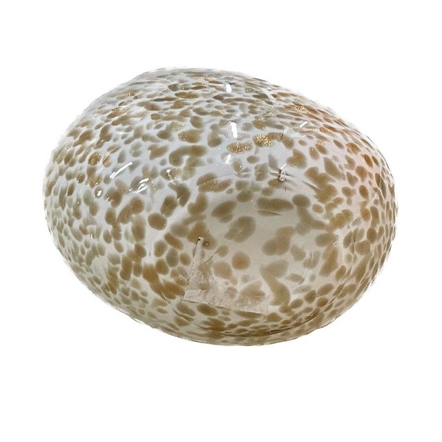 A striking example of Scandinavian Mid-Century design, this ovoid bud vase was produced by Mantorp Glasbruk in Sweden. The...