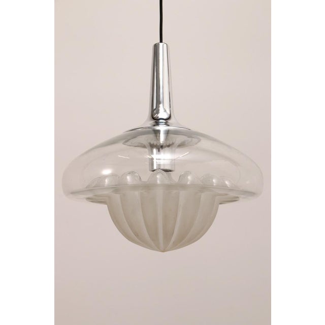 Vintage Glass Hanging Lamp from Peill & Putzler, 1960s For Sale - Image 3 of 16