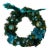 Splendid Peacock Blue Christmas Wreath Artisan Same Day Shipping For Sale