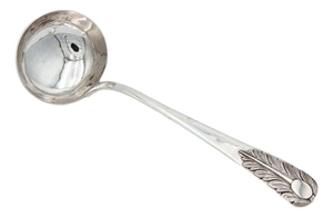 Silver Soup Ladle with Acanthus Leaf Reliefs