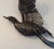 A beautiful 1970s brutalist carved steel duck in flight by French artist, Jacques Lerebourg . Signed