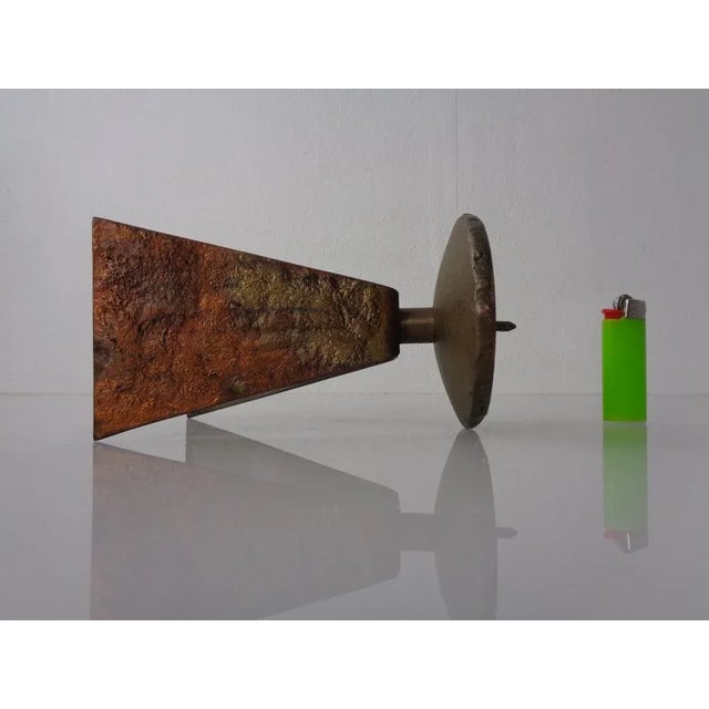 Germn Brutalist Copper and Brass Candleholder, 1960s For Sale - Image 17 of 18