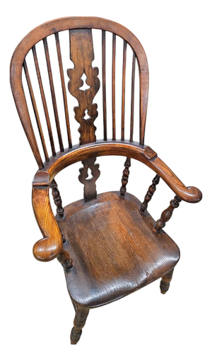 Antique Windsor Chair in Ash and Elm, 1800s