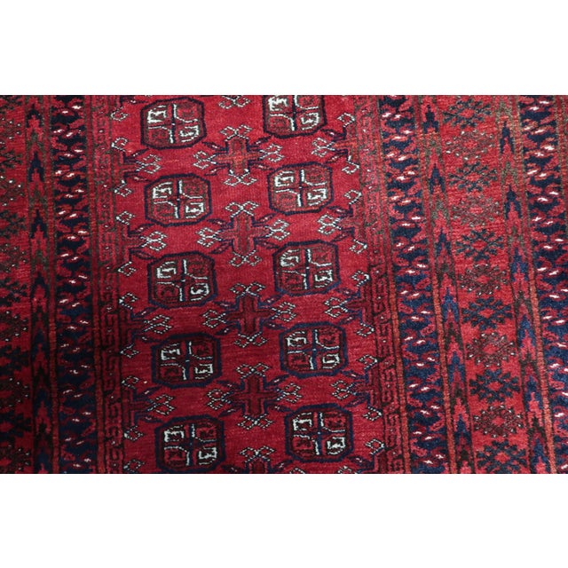 1960s, Handmade Vintage Afghan Ersari Runner 3.5' X 9.2' For Sale - Image 10 of 18