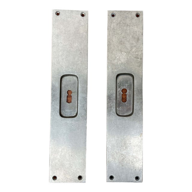 Minimalist Sliding Door Mounting Handles, Germany, 1920s, Set of 2 For Sale