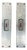 Minimalist Sliding Door Mounting Handles, Germany, 1920s, Set of 2 For Sale