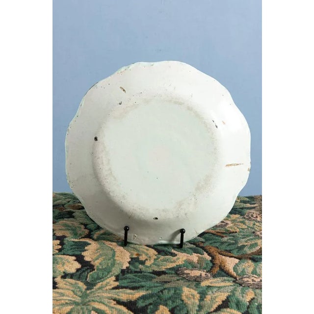 Antique Floral Plate with Frieze, 1700s For Sale - Image 5 of 6