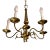 Vintage Brass Chandelier Signed Sciolari, Model 526, 1950s For Sale
