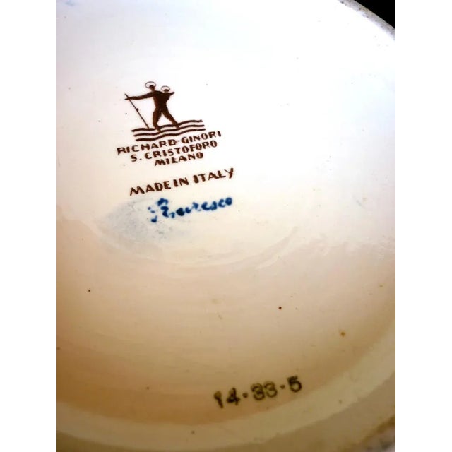 1930s Italian Pottery Bowl by Giovanni Gariboldi for San Cristoforo Ginori, 1930s For Sale - Image 5 of 6