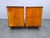 Mid-Century Modern Walnut Nightstands with Glass Tops, 1950s, Set of 2 For Sale - Image 9 of 15