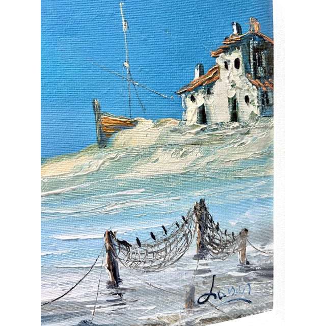 1970s Original Nautical Oil Painting of Sailboat – Signed & Framed For Sale - Image 4 of 8