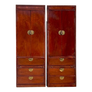 Vintage Regency Thomasville Armoire - a Pair For Sale