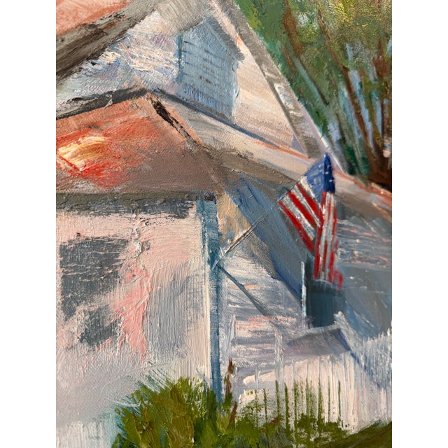 Traditional On the Corner, Original Oil Painting by Julia Lawing For Sale - Image 3 of 7