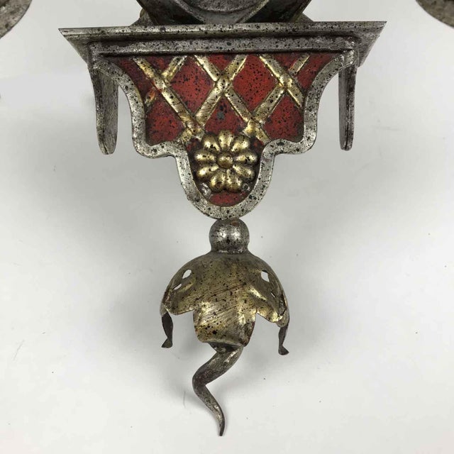 Silver and Gold Iron Appliques, 1980s, Set of 2 For Sale - Image 3 of 8