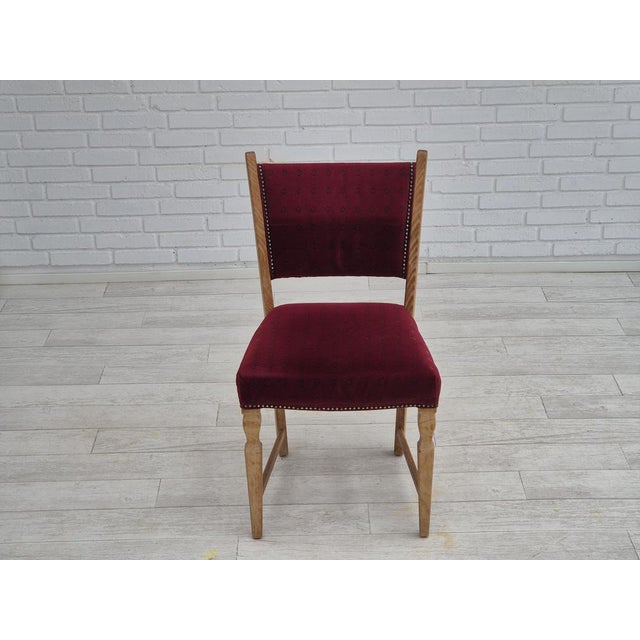 Danish Dinning Chairs in Oak Wood, 1970s, Set of 6 For Sale - Image 4 of 18