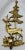 These Scandinavian style vintage brass candle sconces have a rustic theme of a deer with antlers and pine trees. They will...
