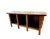 Late 19th Century Hand Painted Converted Desk Red Gansu Sideboard Cabinet Grain Bin For Sale - Image 9 of 12