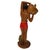 1950s Mid 20th Century Native Boy W/ Fruit Offering Ceramic Hand Painted Sculpture For Sale - Image 5 of 7