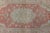 Antique Turkish Oushak Rug With Floral Motifs and Coral Background For Sale - Image 10 of 12