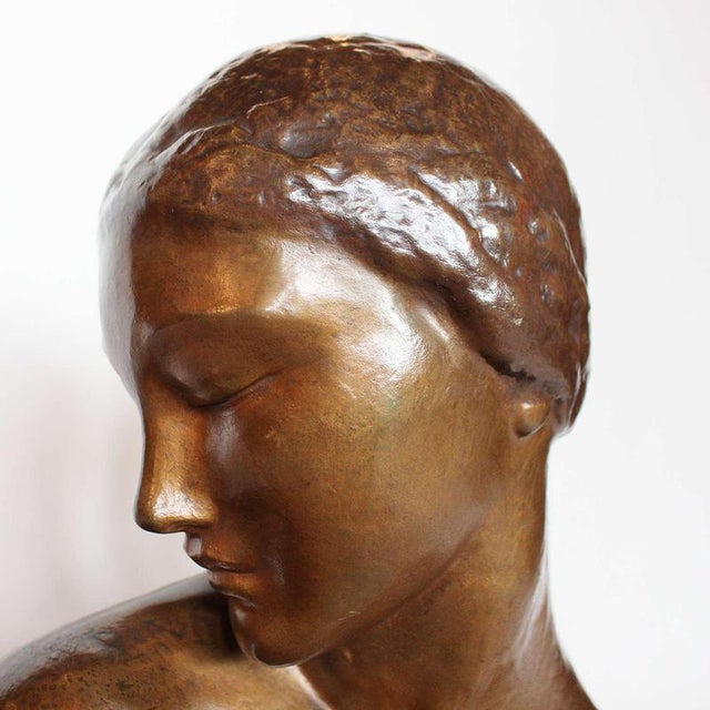 Amadeo Gennarelli, Bust, 1920s, Bronze For Sale - Image 6 of 8