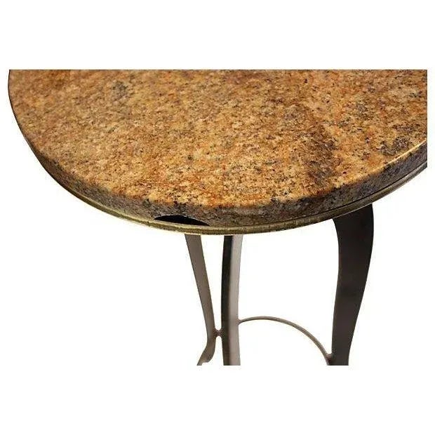 Metal Serpentine Forged Brass Sculpture Display Pedestals / Plant Stands, a Pair For Sale - Image 7 of 8