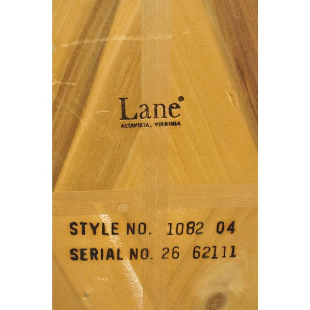 Vintage Lane Mid Century Modern Walnut Octagonal Stretcher Base Coffee Table For Sale In Philadelphia - Image 6 of 10