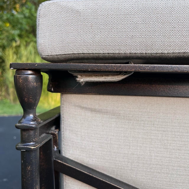 Michael Taylor Attributed "Jerome" Lounge Chair and Ottoman For Sale - Image 9 of 9