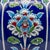 Handmade Ceramic Shah Vase (30cm) Royal Cobalt Blue Background Floral Temple Jar For Sale - Image 4 of 7