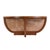 Spritely Home Accent Furniture Bali Breeze 42 in. Round Wood and Mesh Woven Coffee Table, Heritage For Sale - Image 4 of 10