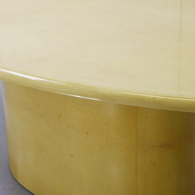 Beige Table in Laquered Parchment from Aldo Tura, 1970s For Sale - Image 8 of 13