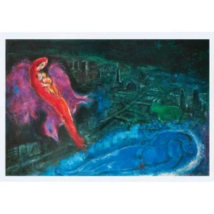 1993 After Marc Chagall "The Seine Bridges", First Edition Poster