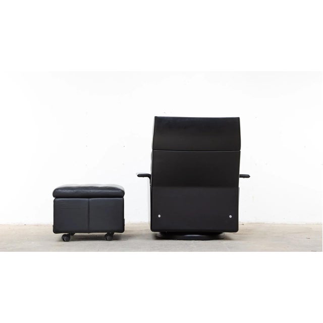 1960s Set of Lounge Chair and Ottoman by Dieter Rams for Vitsœ, 1960s For Sale - Image 5 of 15