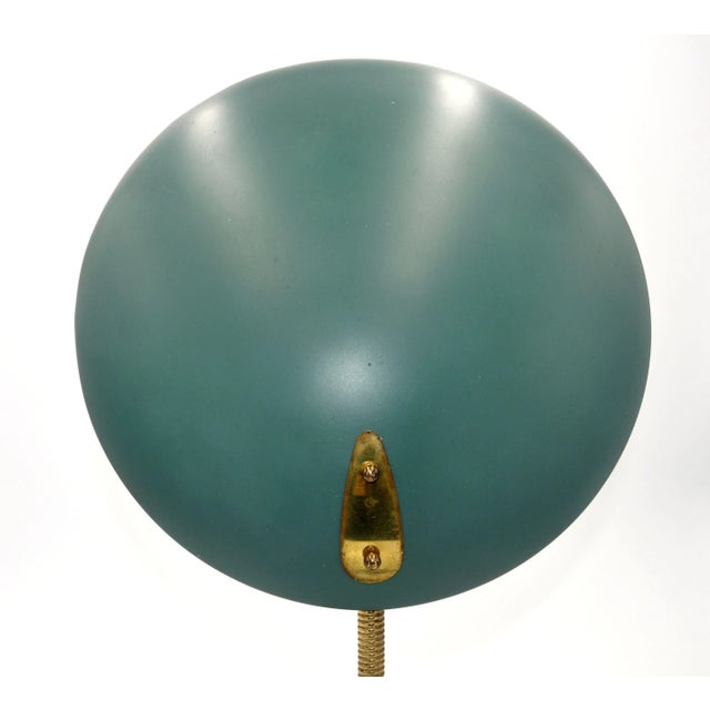 Green UFO Desk Lamp in the Style of Louis Kalff For Sale - Image 8 of 12