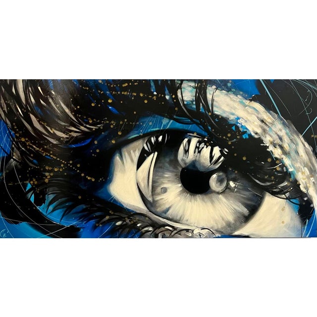 Contemporary “Soul Meets Body” Original Acrylic Painting by Cynthia Coulombe-Bégin For Sale