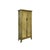 Asian Oriental Distressed Light Olive Green Tall Narrow Noodle Cabinet Armoire For Sale - Image 3 of 5