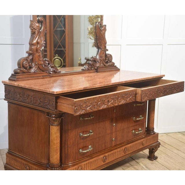 Antique Mahogany Dressing Chest, 1800s For Sale - Image 16 of 18